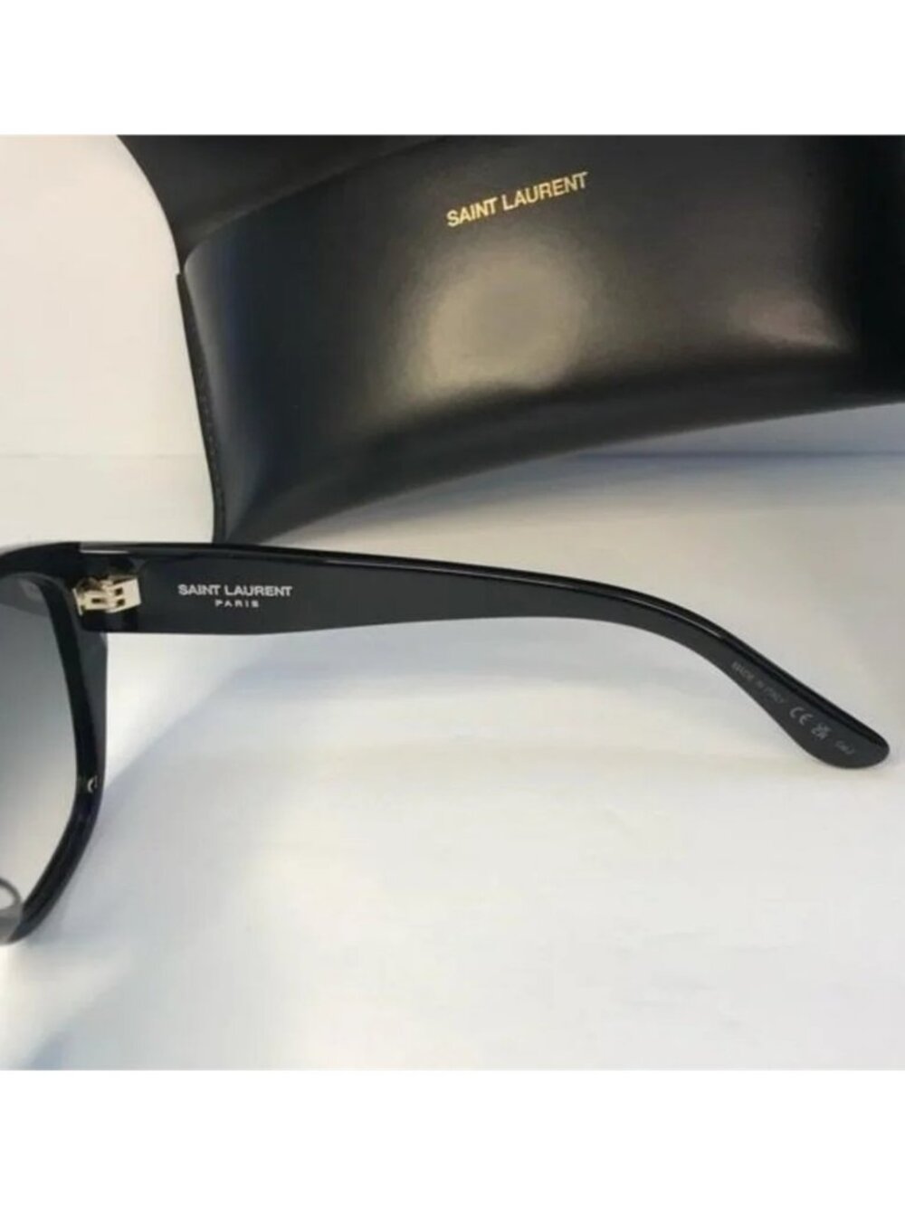 💯 - New Authentic SAINT LAURENT SLM8/F Sunglasses Black - Picture 3 of 11